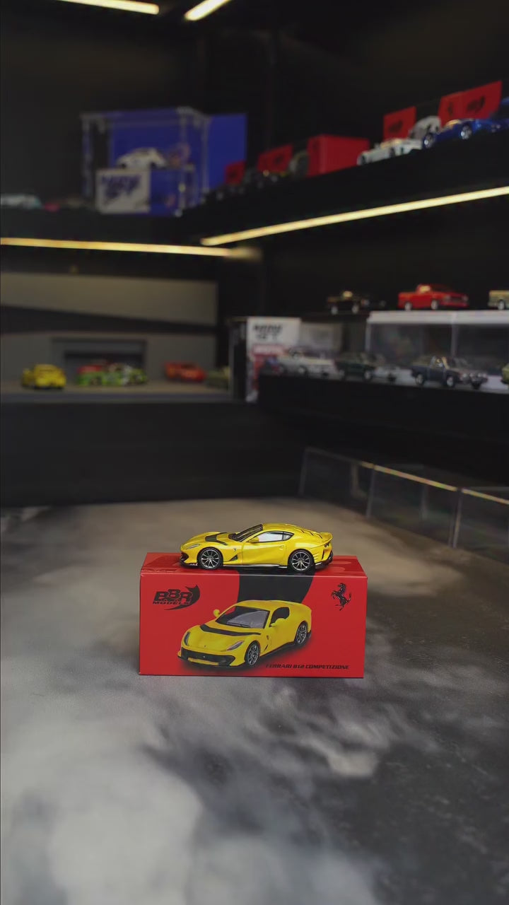 BBR MODELS FERRARI 812 COMPETITIZONE GIALLO MODENA 1:64 SCALE MODEL