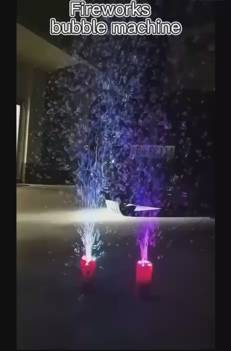Firework Bubble Machine - 10 Holes Firework Bubble Machine Party Automatic Bubble Machine,Electric Bubbles Machine for Outdoor Activities, Party