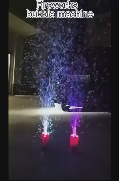 Firework Bubble Machine - 10 Holes Firework Bubble Machine Party Automatic Bubble Machine,Electric Bubbles Machine for Outdoor Activities, Party