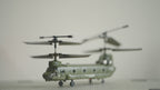 RC Helicopter for Adults, RC Military Helicopter 2.4G 3CH Dual-Rotor Transport Gyro Stabilized RC Airplane Aircraft Model S026H
