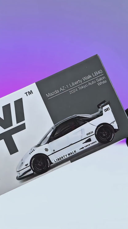 MINI GT Mazda AZ-1 Liberty Walk LB40 White 2024 Tokyo Auto Salon