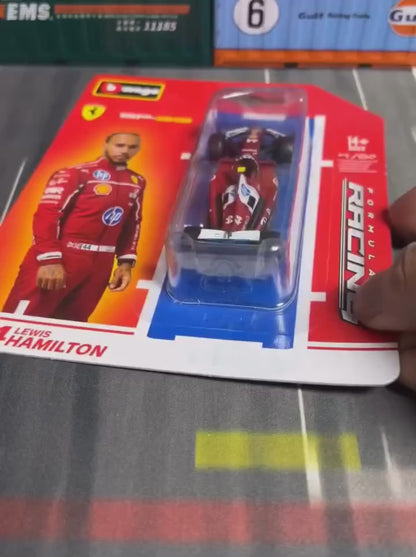 Official Bburago Formula Racing F1 Team 1:64 Diecast Scale Model Lewis Hamilton #44 - Ferrari SF-75