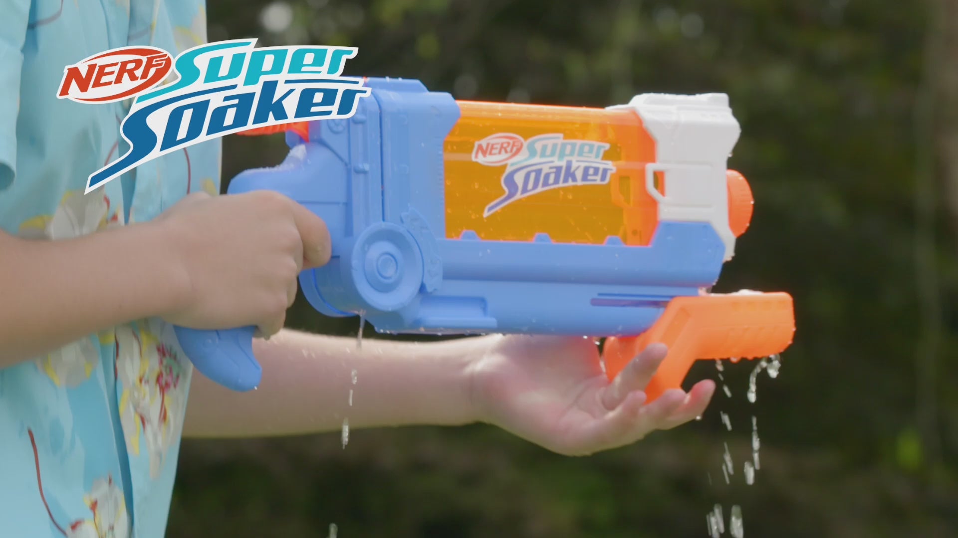 Nerf Super Soaker Flip Fill Water Blaster Large 890ml Water Tank - Pichkari for Outdoor Water Games