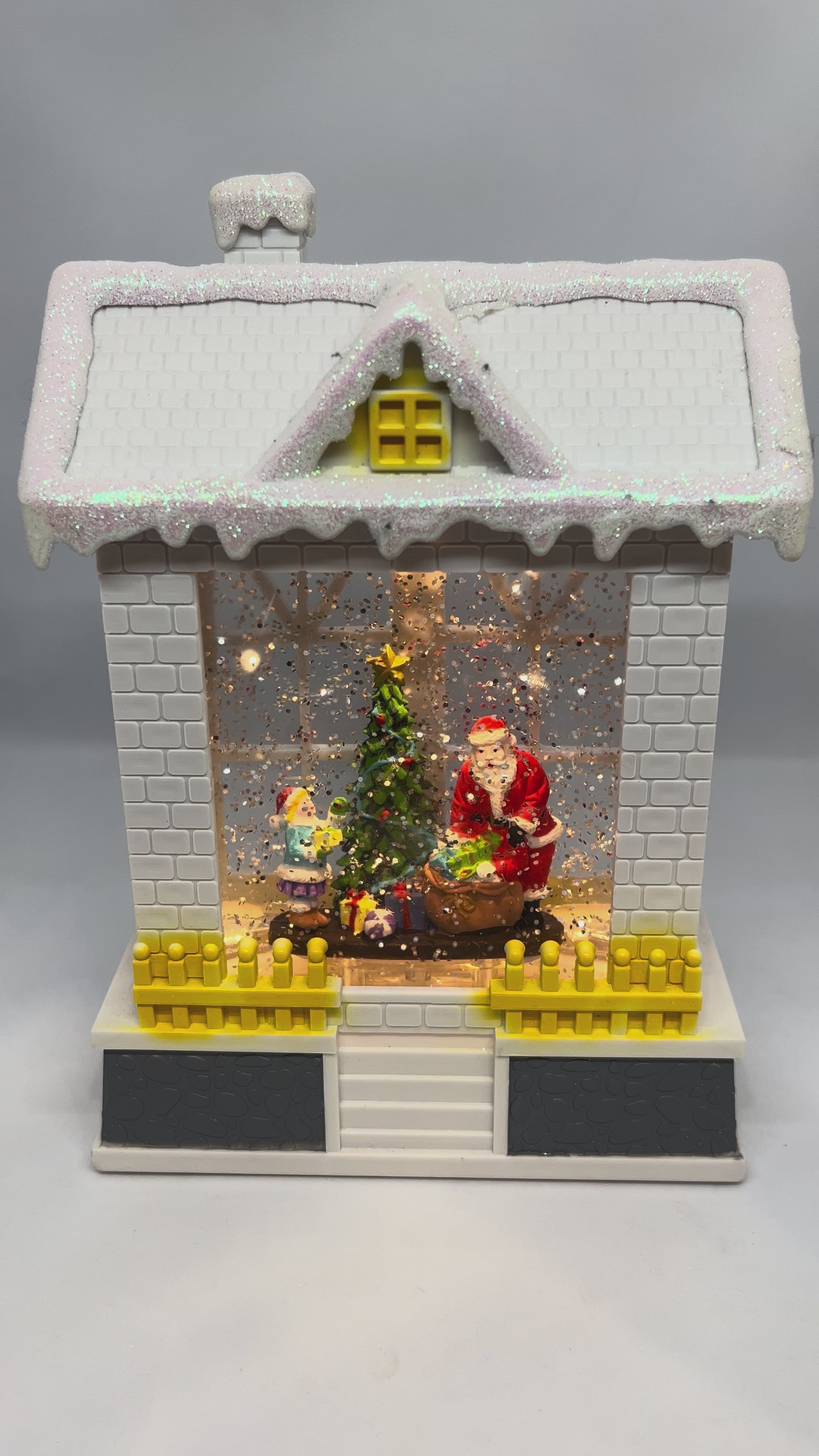Kurt S. Adler Battery-Operated LED Santa in Christmas Water House