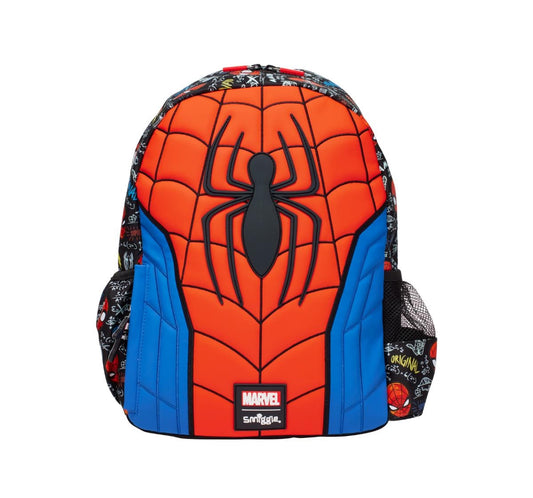 Smiggle Junior Character Hoodie Spidey Backpack for Kids, 3Y+