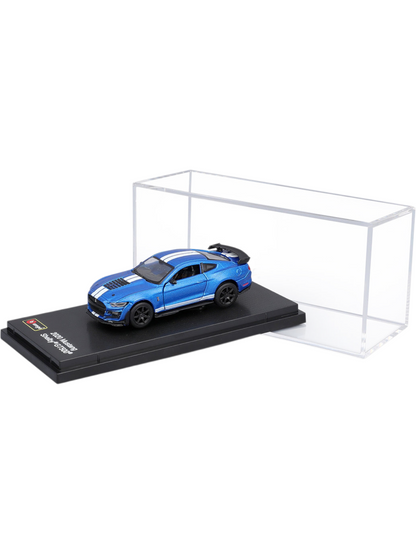 Bburago 2020 Shelby Mustang GT500 Blue 1:64 in display case Cocoland Toys