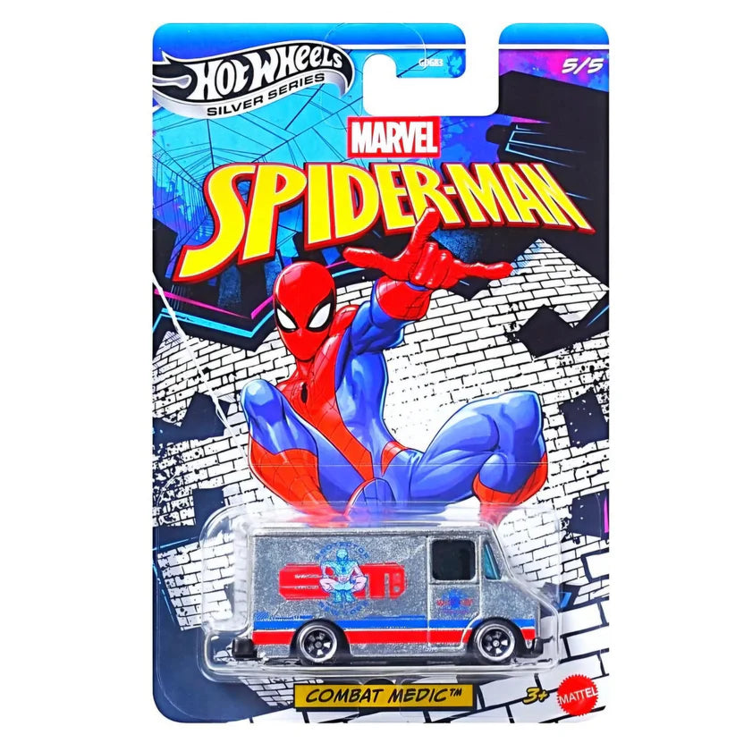HOT WHEELS SILVER SERIES MARVEL SPIDER-MAN 2026 ( SET OF 5 )
