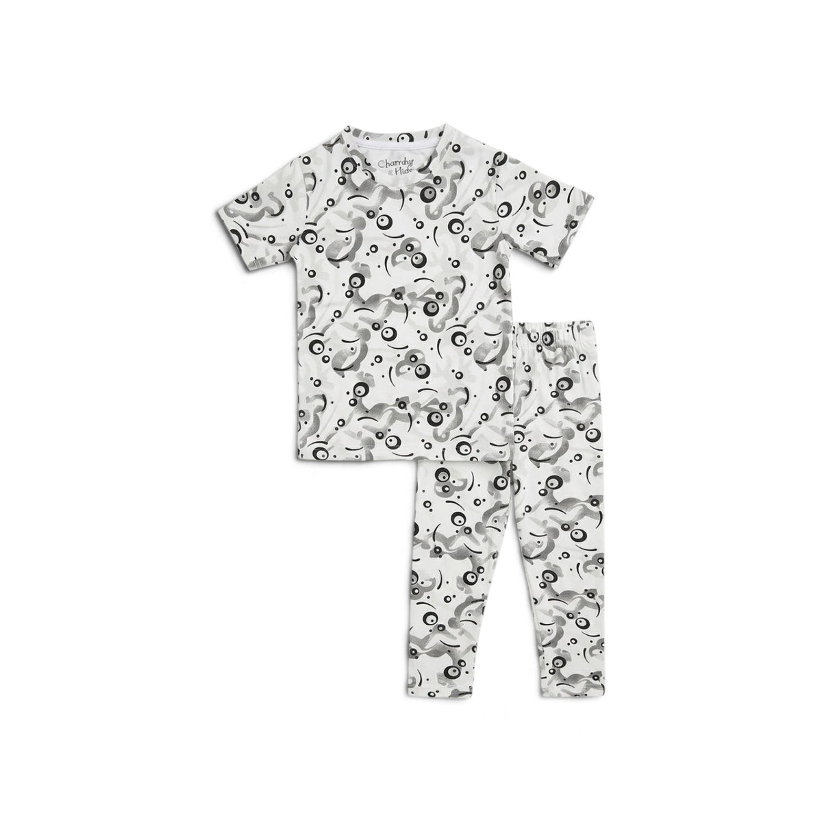 Abstract Doodle And Geometric Circle Pattern Unisex Kids Nightwear