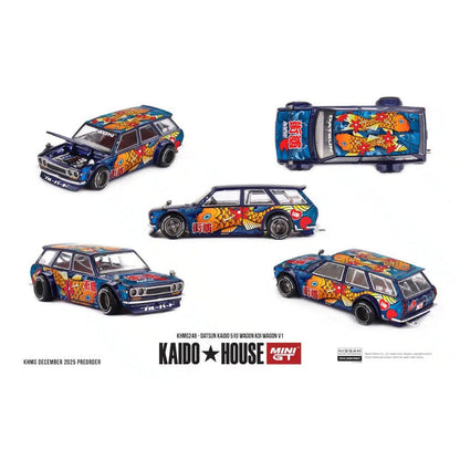 MINI GT Kaido House #248: Datsun Kaido 510 Wagon Koi Wagon V1