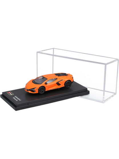 Bburago Lamborghini Revuelto Orange 1:64 diecast model in display case Cocoland Toys
