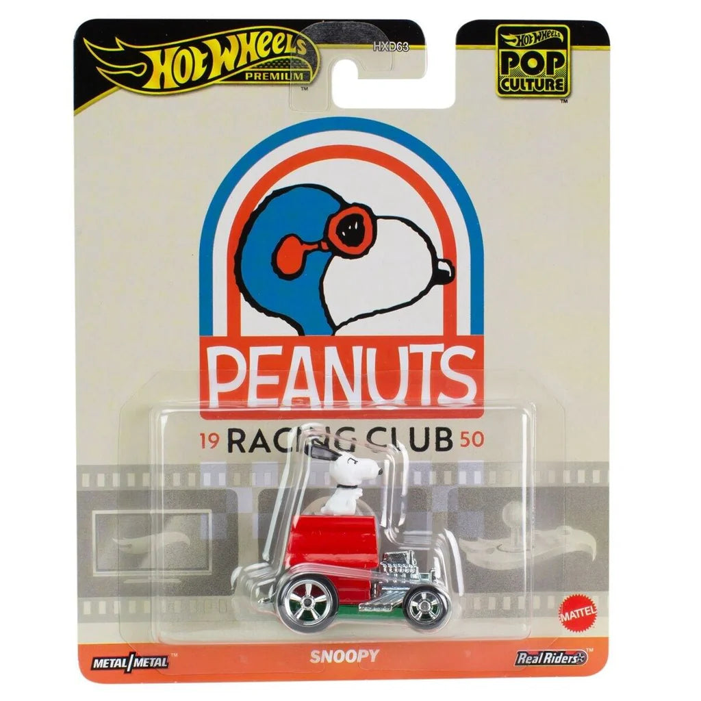 Hot Wheels Premium Pop Culture Peanuts 1950 Racing Club Snoopy