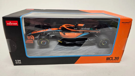 Rastar 1/24 Scale 56800 - MCL36 2022 Emilia Romagna GP - Orange/Blue/Black