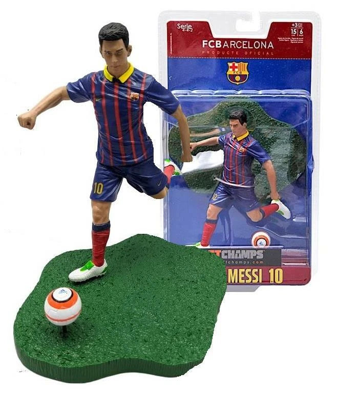 Lionel Messi Soccer Football #10 Fútbol Club Barcelona Action Figure Display C8