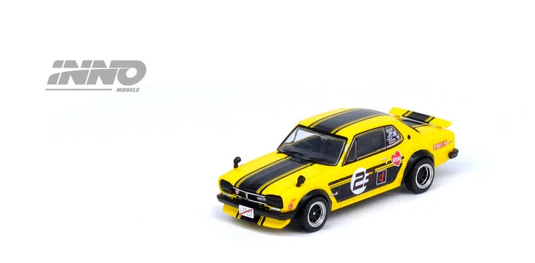 INNO64 NISSAN SKYLINE 2000 GT-R KPGC10 IN64-KPGC10-YL23 Outlaw Style Sealed GTR