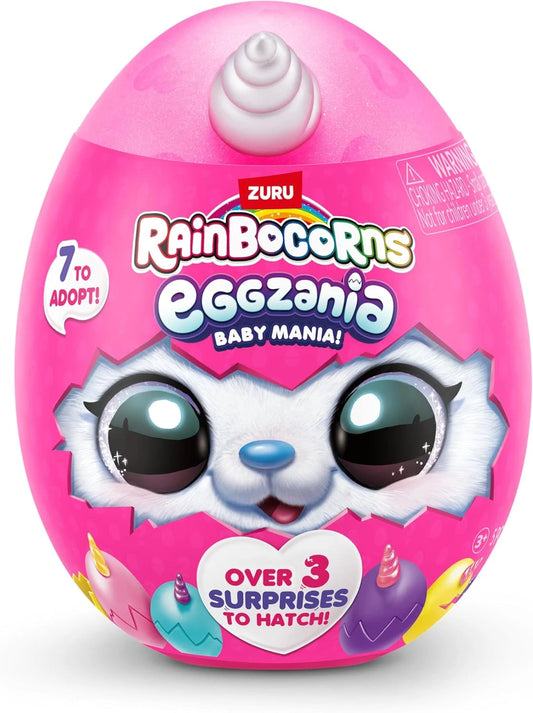 Rainbocorns Eggzania Baby Mania Plush Surprise Unboxing with Animal Soft Toy New
