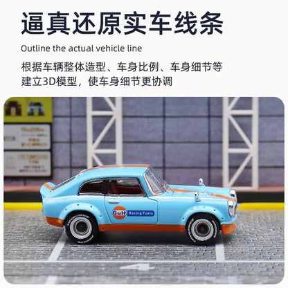 Mortal Honda S800 Gulf Livery 1:64 Scale Die Cast Car
