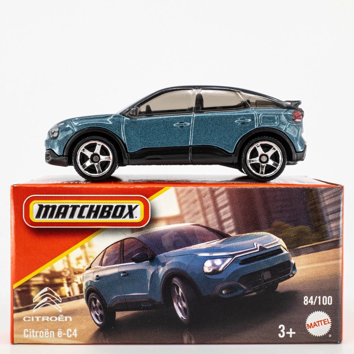 2024 Matchbox Power Grabs #84 Citroën ë-C4 ICELAND BLUE Scale 1:64
