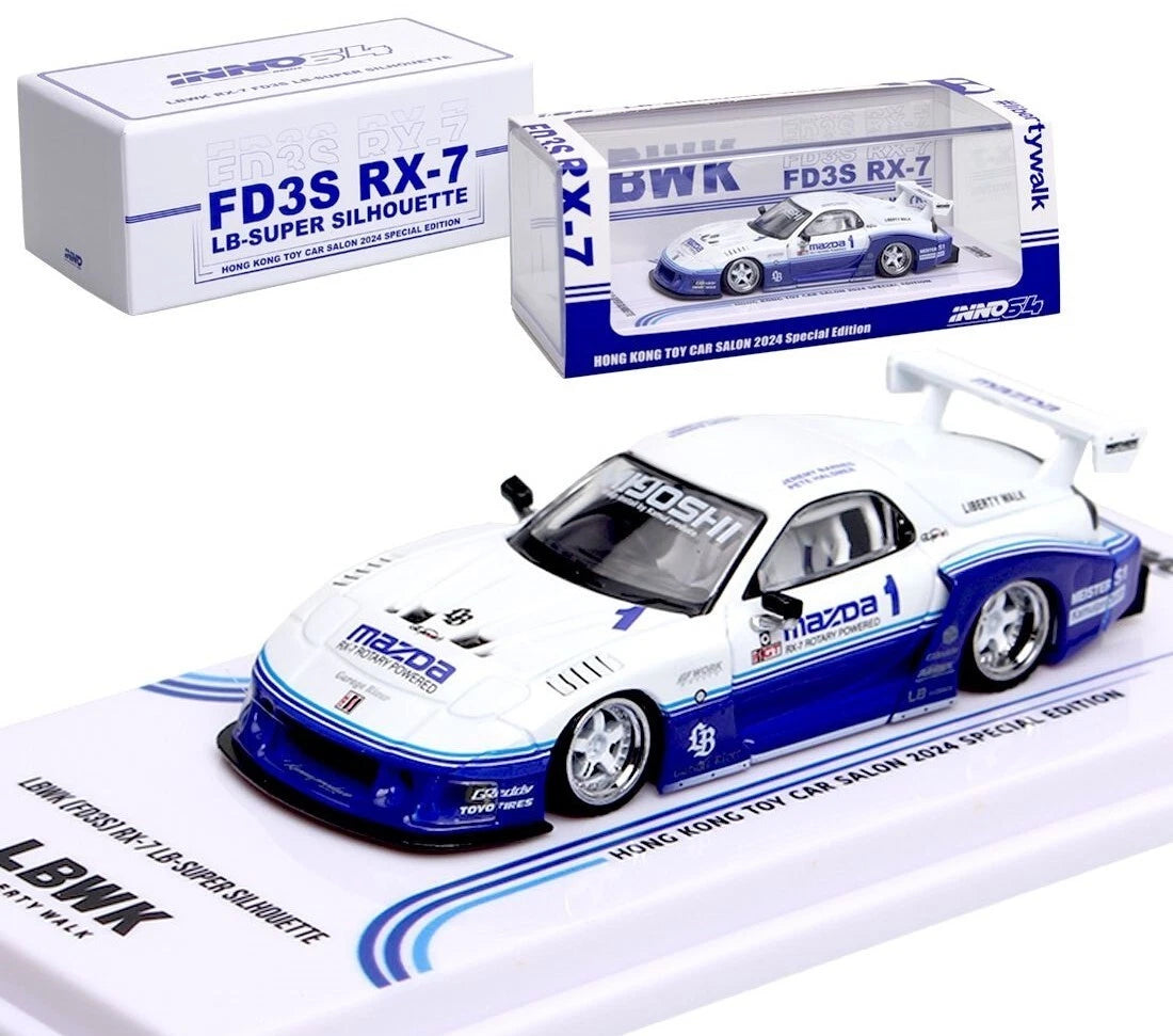 Inno64 1:64 Mazda RX7 (FD3S) LB-SUPER SILHOUETTE Hong Kong Toy Car Sal