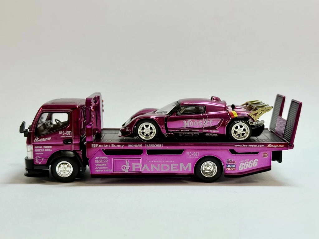 [PRE-ORDER] XCartoys Pop Race 1/64 Pandem Lotus Elise Set Beijing Exclusive Purple Chrome