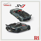 RHINO Model 1:64 Scale Lamborghini SVJ Roadster