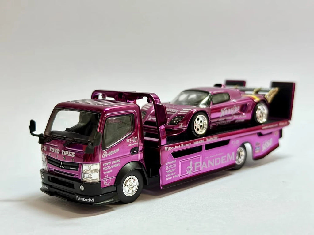 [PRE-ORDER] XCartoys Pop Race 1/64 Pandem Lotus Elise Set Beijing Exclusive Purple Chrome