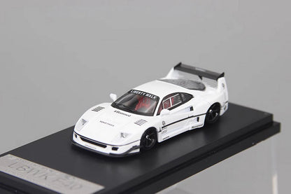 Street Weapon 1/64 Scale Ferrari F40 LBWK White Diecast Car