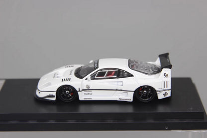 Street Weapon 1/64 Scale Ferrari F40 LBWK White Diecast Car