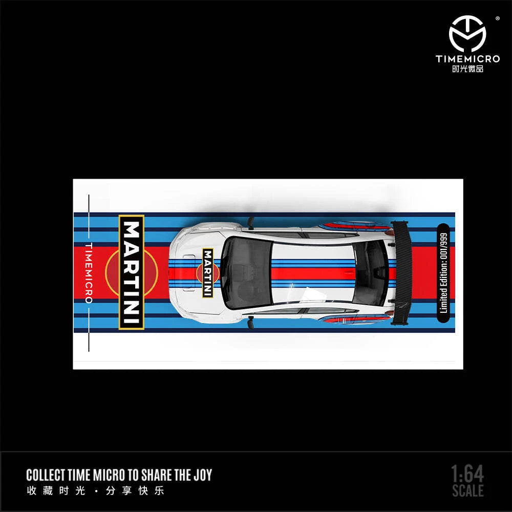 TIMEMICRO 1:64 Subaru WRX-STI Martini Livery With Character ( Limited Edition 264/ 999 )
