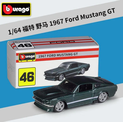 Bburago 1:64 Ford Mustang GT Diecast Metal Model Car