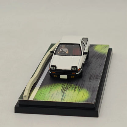 Hobby Japan 1/64 Toyota SPRINTER TRUENO GT APEX AE86 INITIAL D White HJ643008DB