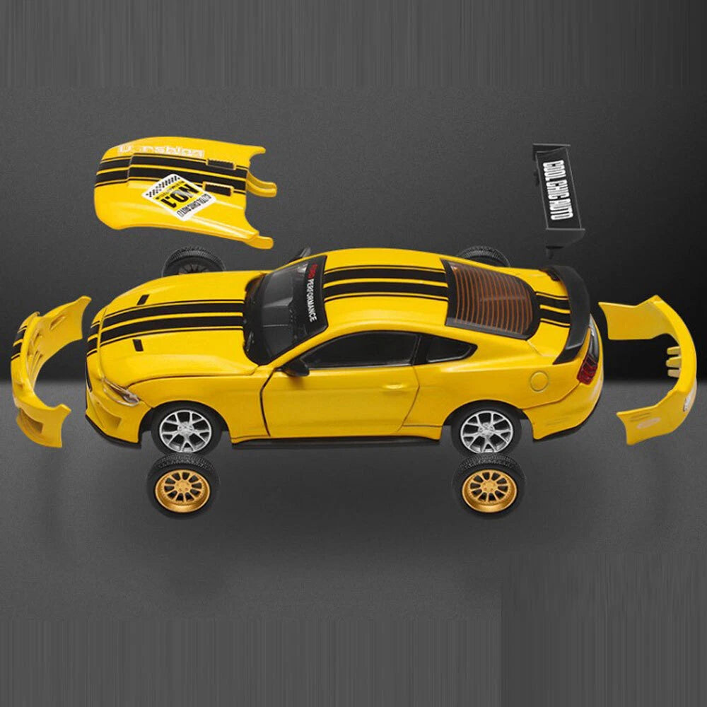 1:42 Ford Mustang GT Model Car Kit Diecast Toy Cars Boys Toys Kids Gifts