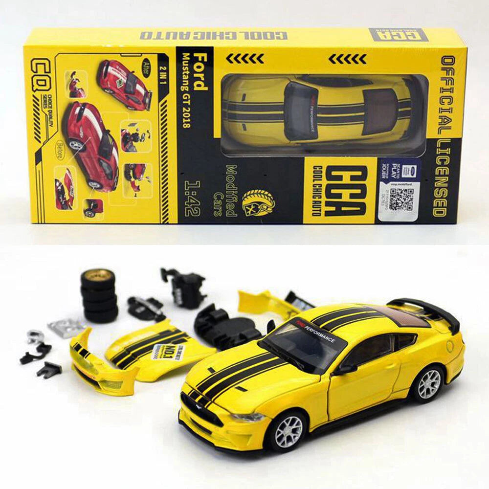 Ford Mustang GT Model Car Kit Retail Packaging Side View Cocoland Toys