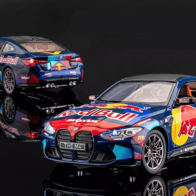 BMW M4 DTM Red Bull Livery Side Profile Model Car Cocoland Toys