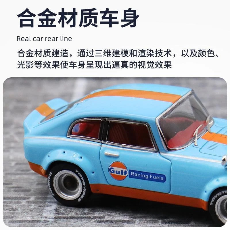Mortal Honda S800 Gulf Livery 1:64 Scale Die Cast Car