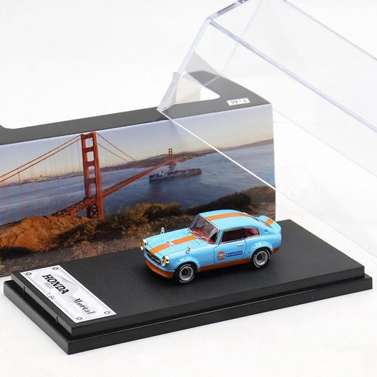 Mortal Honda S800 Gulf Livery 1:64 Scale Die Cast Car