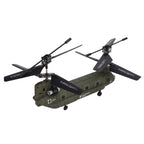 RC Helicopter for Adults, RC Military Helicopter 2.4G 3CH Dual-Rotor Transport Gyro Stabilized RC Airplane Aircraft Model S026H