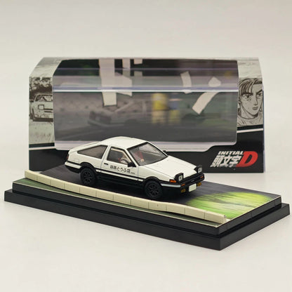 Hobby Japan 1/64 Toyota SPRINTER TRUENO GT APEX AE86 INITIAL D White HJ643008DB
