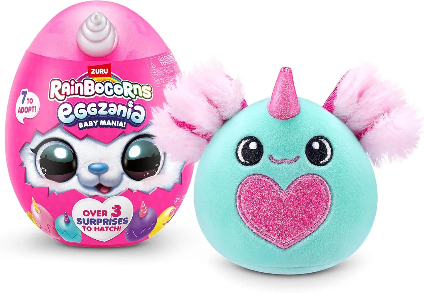 Rainbocorns Eggzania Baby Mania Plush Surprise Unboxing with Animal Soft Toy New