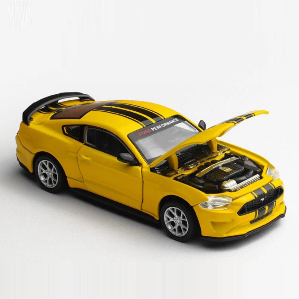 1:42 Ford Mustang GT Model Car Kit Diecast Toy Cars Boys Toys Kids Gifts