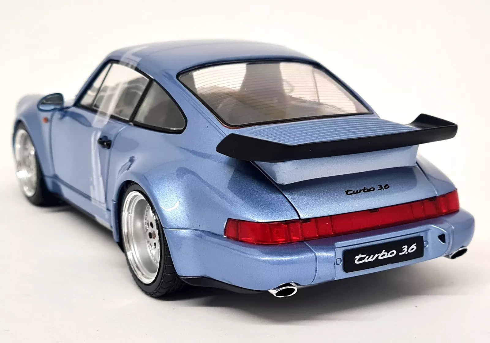 Solido 1/18 Porsche 911 964 Turbo 3.6 Horizon Blue 1990 Diecast Scale model car