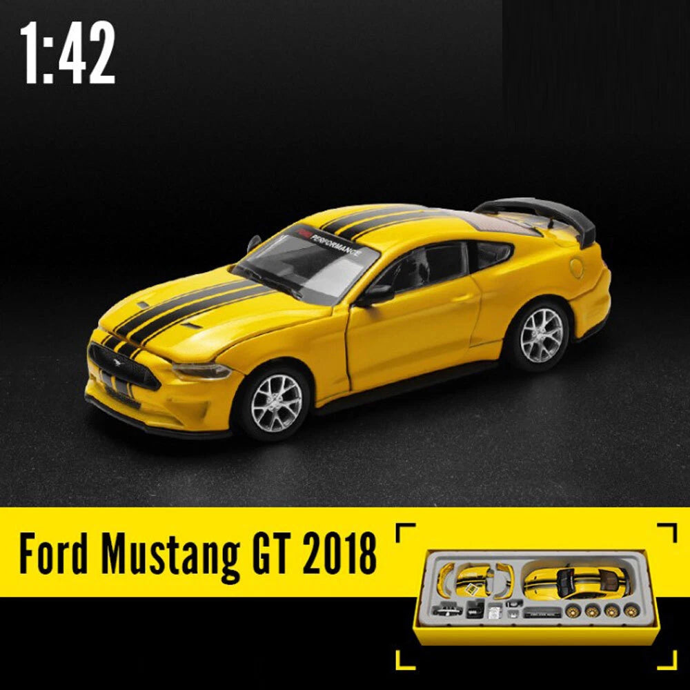 1:42 Ford Mustang GT Model Car Kit Diecast Toy Cars Boys Toys Kids Gifts