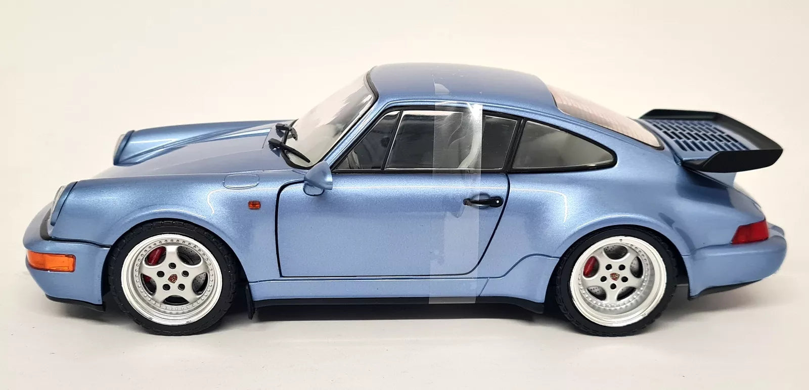 Solido 1/18 Porsche 911 964 Turbo 3.6 Horizon Blue 1990 Diecast Scale model car