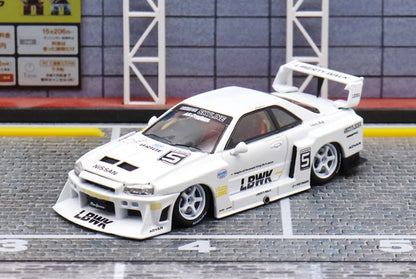 Street Weapon Nissan Skyline ER34 LBWK Blue 1:64 Scale