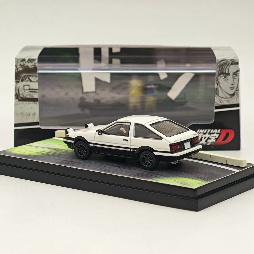 Hobby Japan 1/64 Toyota SPRINTER TRUENO GT APEX AE86 INITIAL D White HJ643008DB