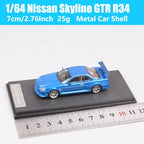 KOD 1/64 Scale Brian Nissan Skyline GTR R34 Fast furious Blue