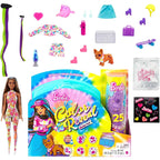 Barbie Color Reveal Totally Neon Fashions Doll with Blue-Streaked Brunette Hair