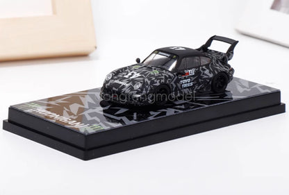 Flame 1:64 Scale Black RWB 993 Hoonigan #43 Sports Diecast Metal Car Collections