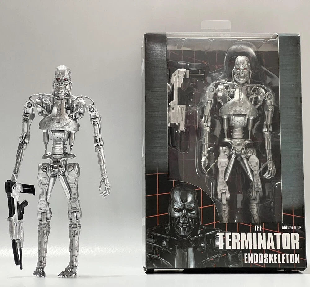Terminator 2 Judgment Day 7" T-800 Endoskeleton Arnold Action Figure Model