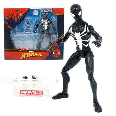 Black Spider Man Venom Marvel Action Figure PVC Model Toy Statue