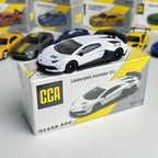 CCA White Lamborghini Aventador SVJ Alloy Die-Cast 1:64 Scale